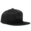 Matte Black Logo Snapback