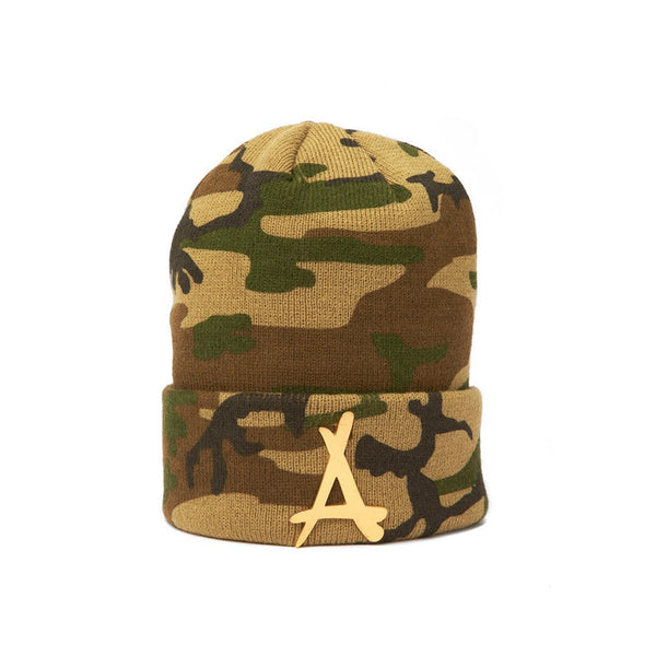 Gold 'A' Beanie
