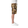 Camo Leather Shorts