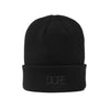 Matte Black Logo Beanie